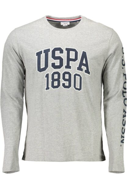 U.S. POLO ASSN. - Gray Cotton Men T-Shirt