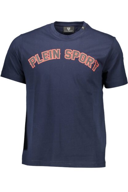 Plein Sport - Blue Cotton Men T-Shirt