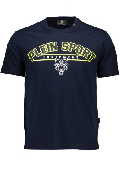 Plein Sport - Blue Cotton Men T-Shirt