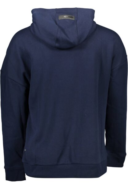 Plein Sport - Blue Cotton Men Sweater