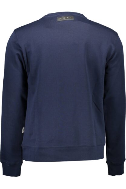 Plein Sport - Blue Cotton Mens Sweater