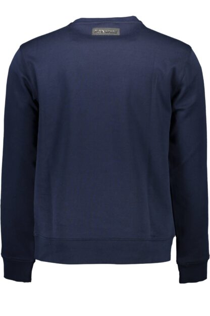 Plein Sport - Blue Cotton Men Sweater