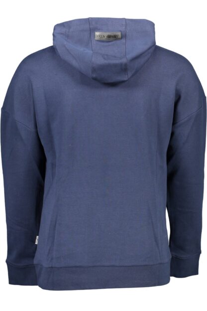 Plein Sport - Blue Cotton Men Sweatshirt