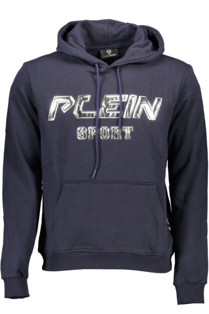 Plein Sport - Blue Cotton Men Sweater