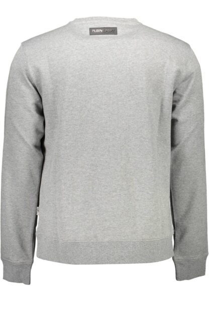 Plein Sport - Gray Cotton Men Sweater