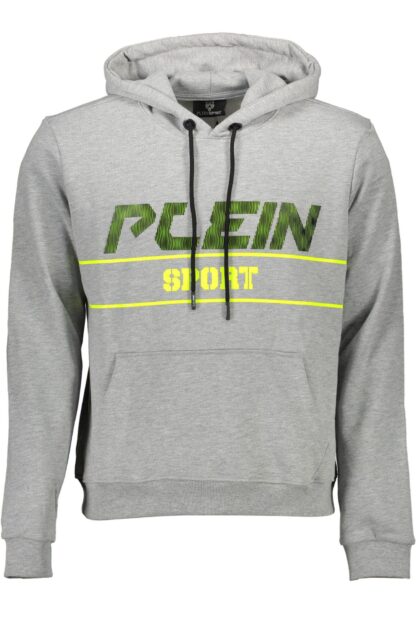 Plein Sport - Gray Cotton Men Sweater