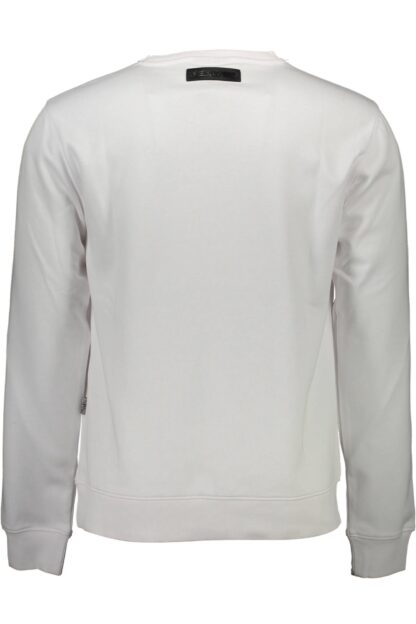 Plein Sport - White Cotton Men Sweater