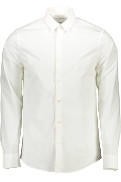 Calvin Klein - White Cotton Men Shirt