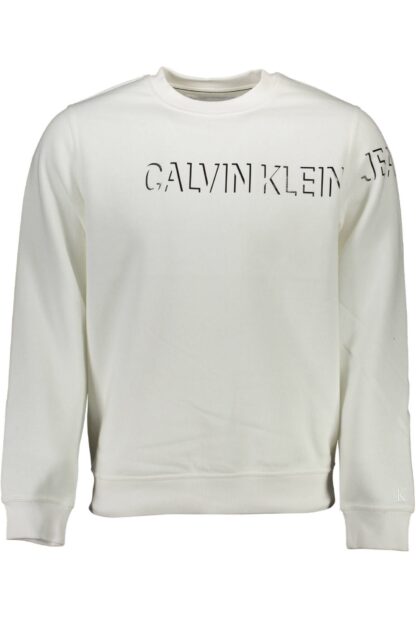 Calvin Klein - White Cotton Men Sweater