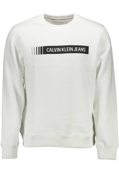 Calvin Klein - White Cotton Men Sweater