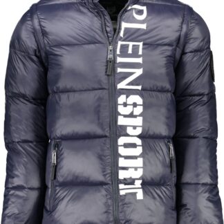 Plein Sport - Blue Polyester Men Jacket