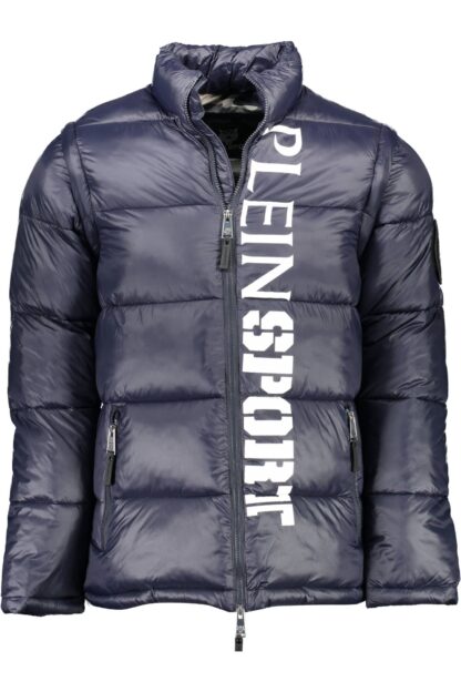 Plein Sport - Blue Polyester Men Jacket