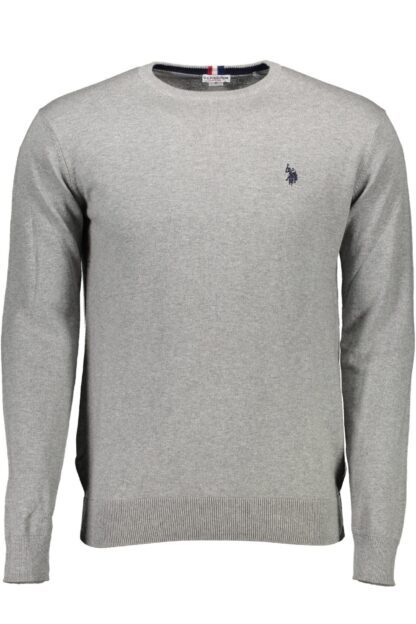 U.S. POLO ASSN. - Gray Cotton Men Sweater