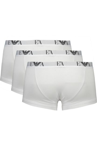 Emporio Armani - White Cotton Men Trunk