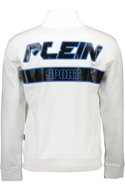 Plein Sport - White Cotton Men Sweater