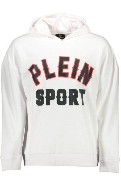 Plein Sport - White Cotton Men Sweater