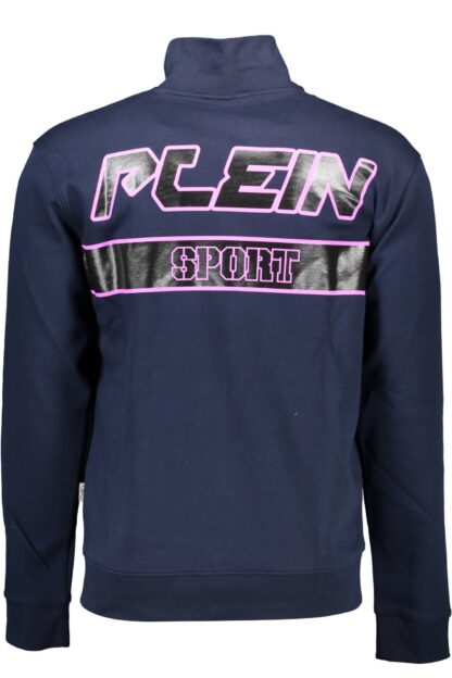 Plein Sport - Blue Cotton Men Sweater