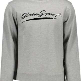 Plein Sport - White Cotton Men Sweater