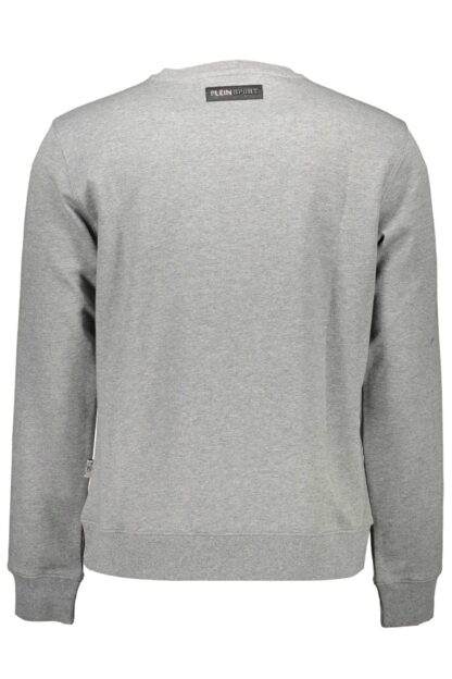 Plein Sport - Gray Cotton Men Sweater