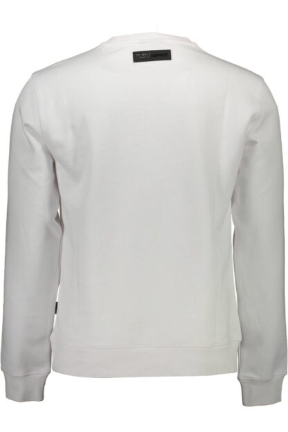 Plein Sport - White Cotton Men Sweater