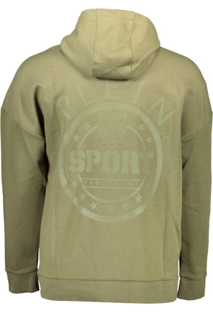 Plein Sport - Green Cotton Men Sweater