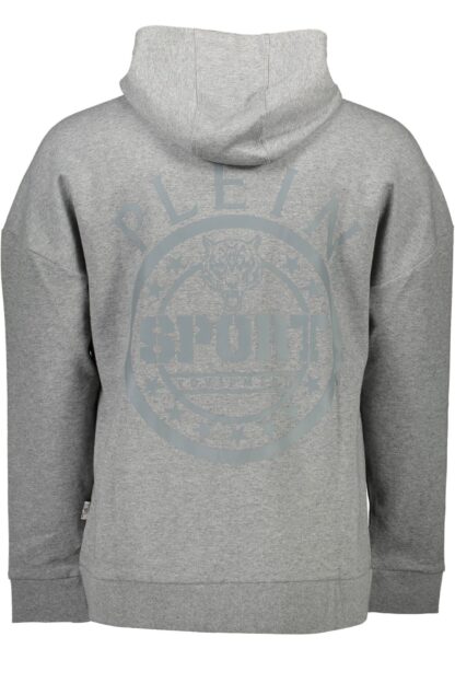 Plein Sport - Gray Cotton Men Sweater