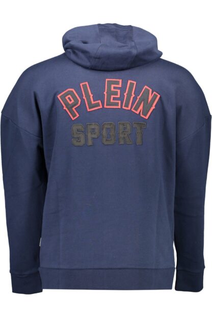 Plein Sport - Blue Cotton Men Sweater