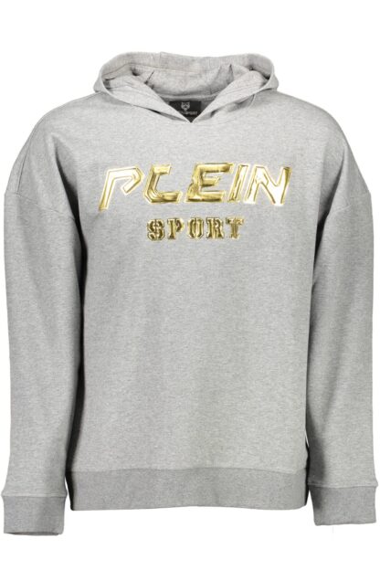 Plein Sport - Gray Cotton Men Sweater