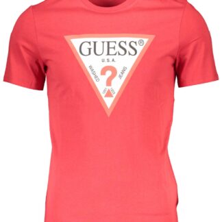 Guess Jeans - Red Cotton Men T-Shirt