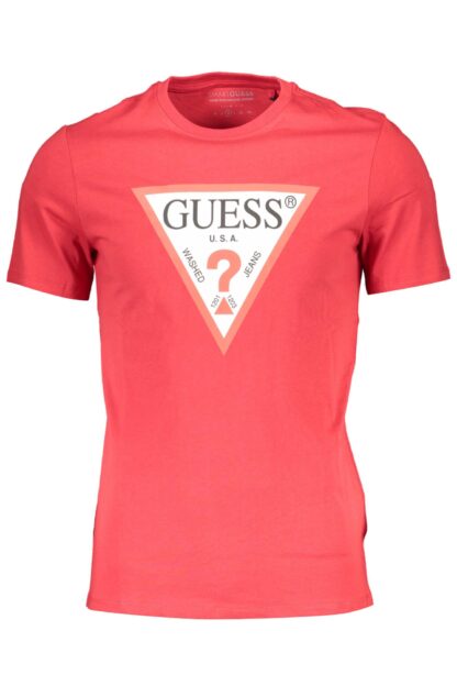 Guess Jeans - Red Cotton Men T-Shirt