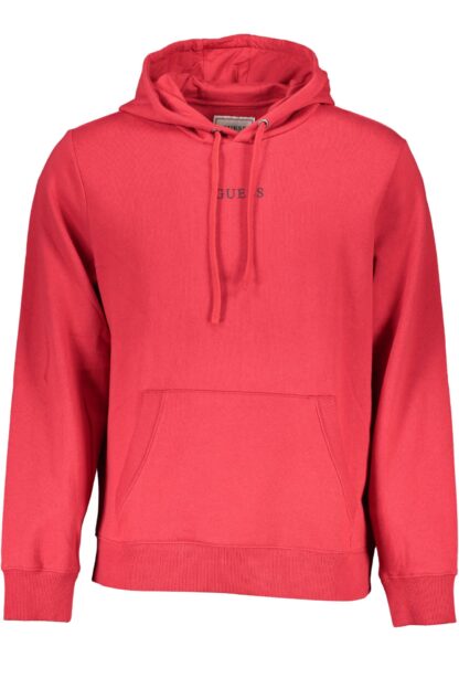 Guess Jeans - Red Cotton Men's Hoodie