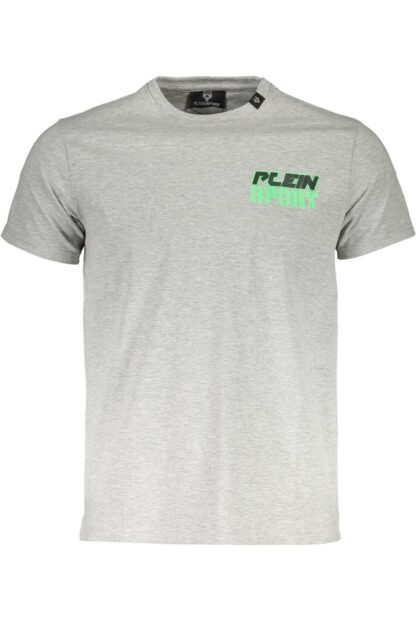 Plein Sport - Gray Cotton Men T-Shirt