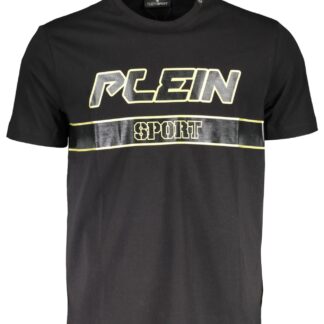 Plein Sport - Black Cotton Men TShirt