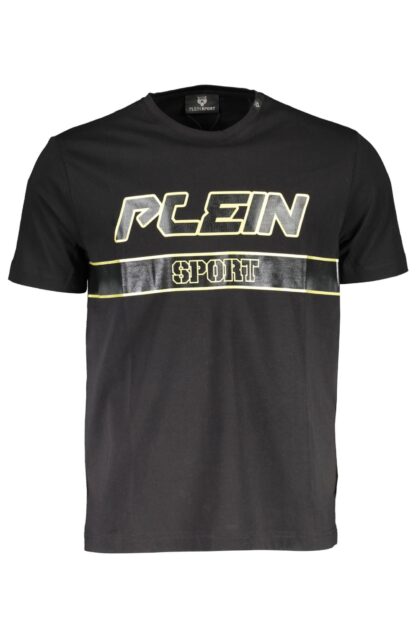 Plein Sport - Black Cotton Men T-Shirt