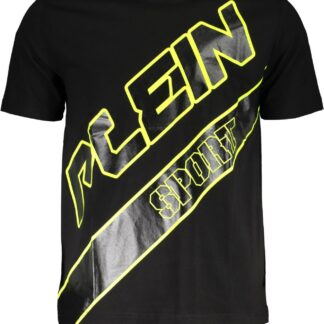 Plein Sport - Black Cotton Men T-Shirt