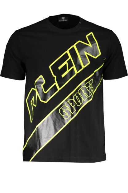 Plein Sport - Black Cotton Men T-Shirt