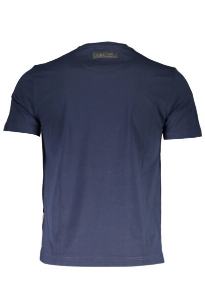 Plein Sport - Blue Cotton Men T-Shirt