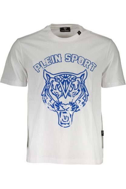 Plein Sport - White Cotton Men TShirt