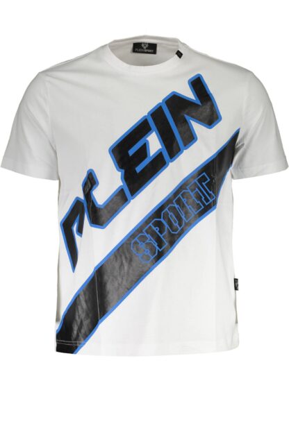 Plein Sport - White Cotton Men T-Shirt