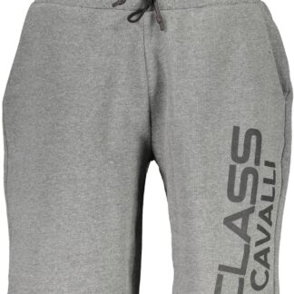 Cavalli Class - "Gray Cotton Men Sports Trouser"