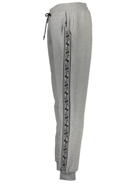 Cavalli Class - "Gray Cotton Men Sports Trouser"