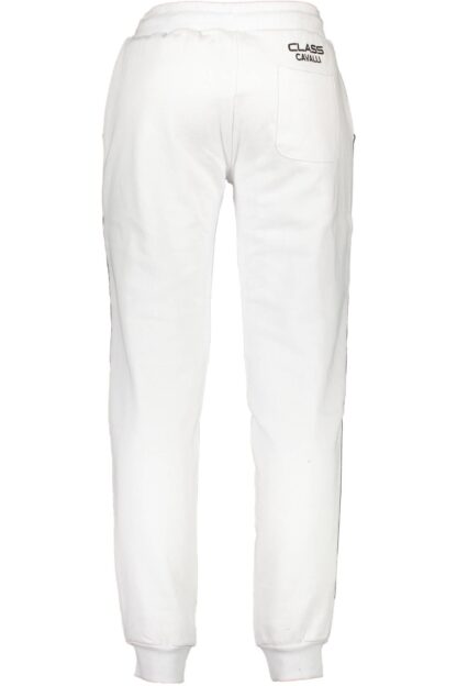 Cavalli Class - White Cotton Men Sports Trouser