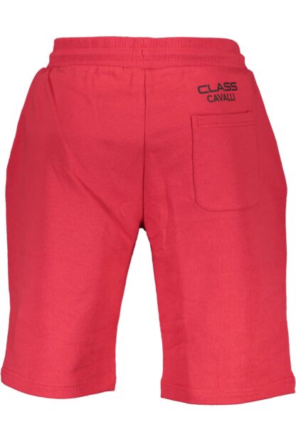 Cavalli Class - Red Cotton Men Short