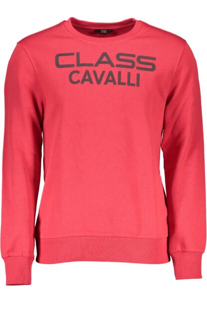 Cavalli Class - Red Cotton Men Sweater