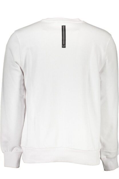 Cavalli Class - White Cotton Men Sweater