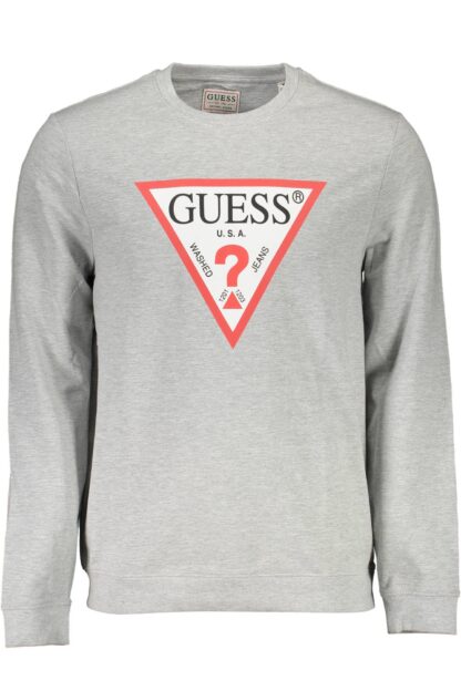 Guess Jeans - Gray Cotton Men Sweater