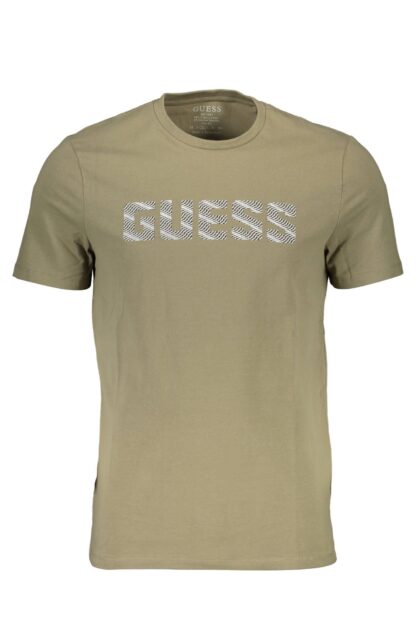 Guess Jeans - Green Cotton Men T-Shirt