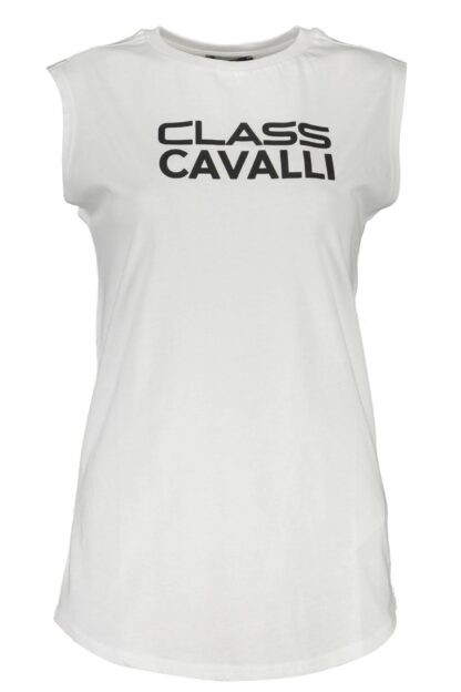 Cavalli Class - White Cotton Women Top