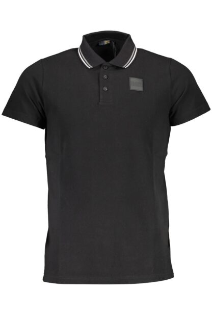 Cavalli Class - Black Cotton Men Polo Shirt