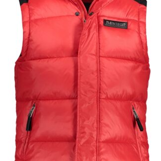 Plein Sport - Red Polyamide Men Jacket